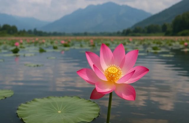 કાશ્મીરના વુલર તળાવમાં 30 વર્ષ પછી કમળ ખીલ્યું, સ્થાનિકોમાં આશા અને આનંદ લાગણી જોવા મળી