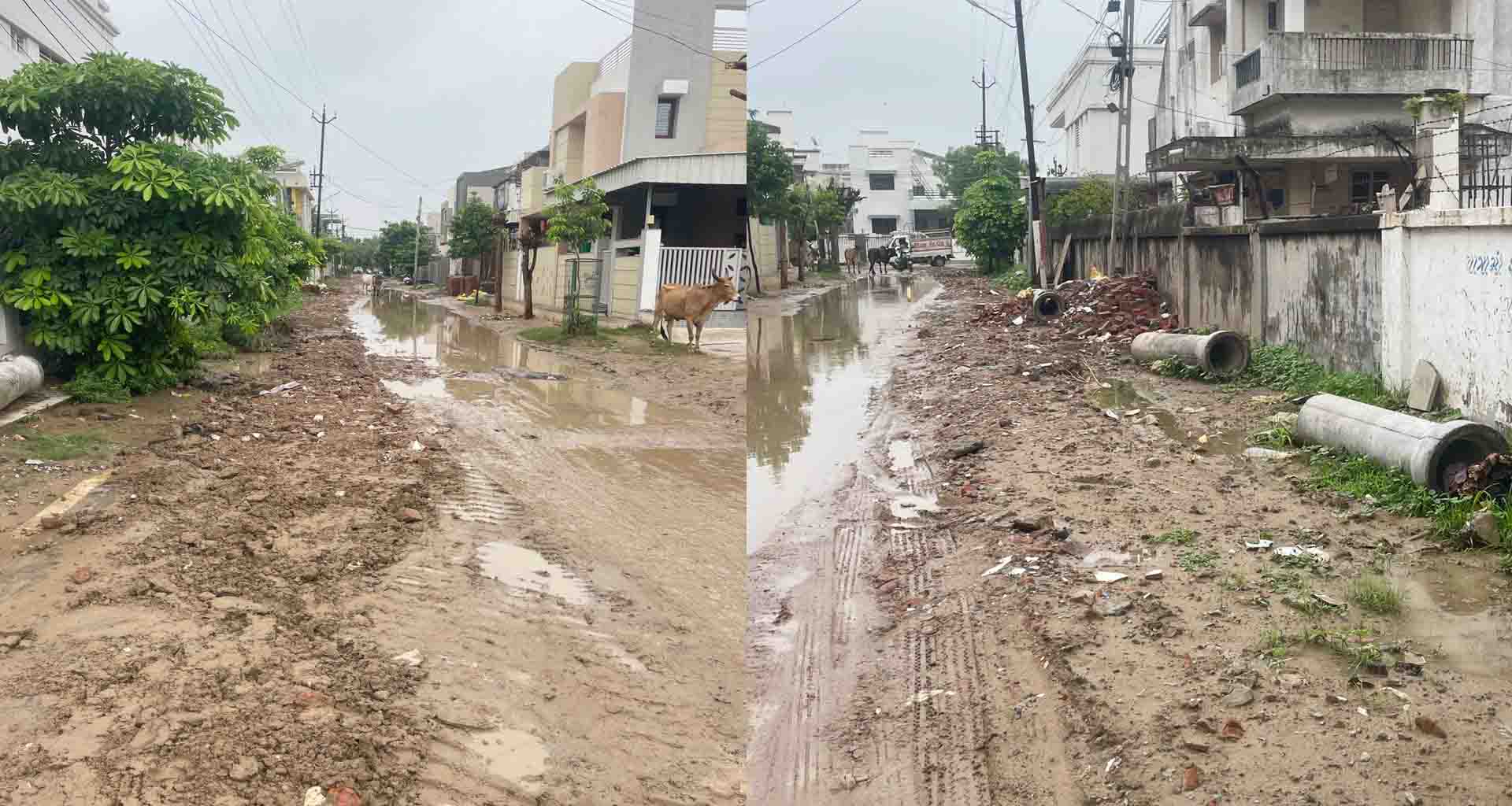 ઊંઝામાં ભૂગર્ભ ગટર નાખવાની કામગીરીને લઈ ખોદેલ રોડ રસ્તા પર તાત્કાલિક સમાર કામ મુદ્દે રજૂઆત