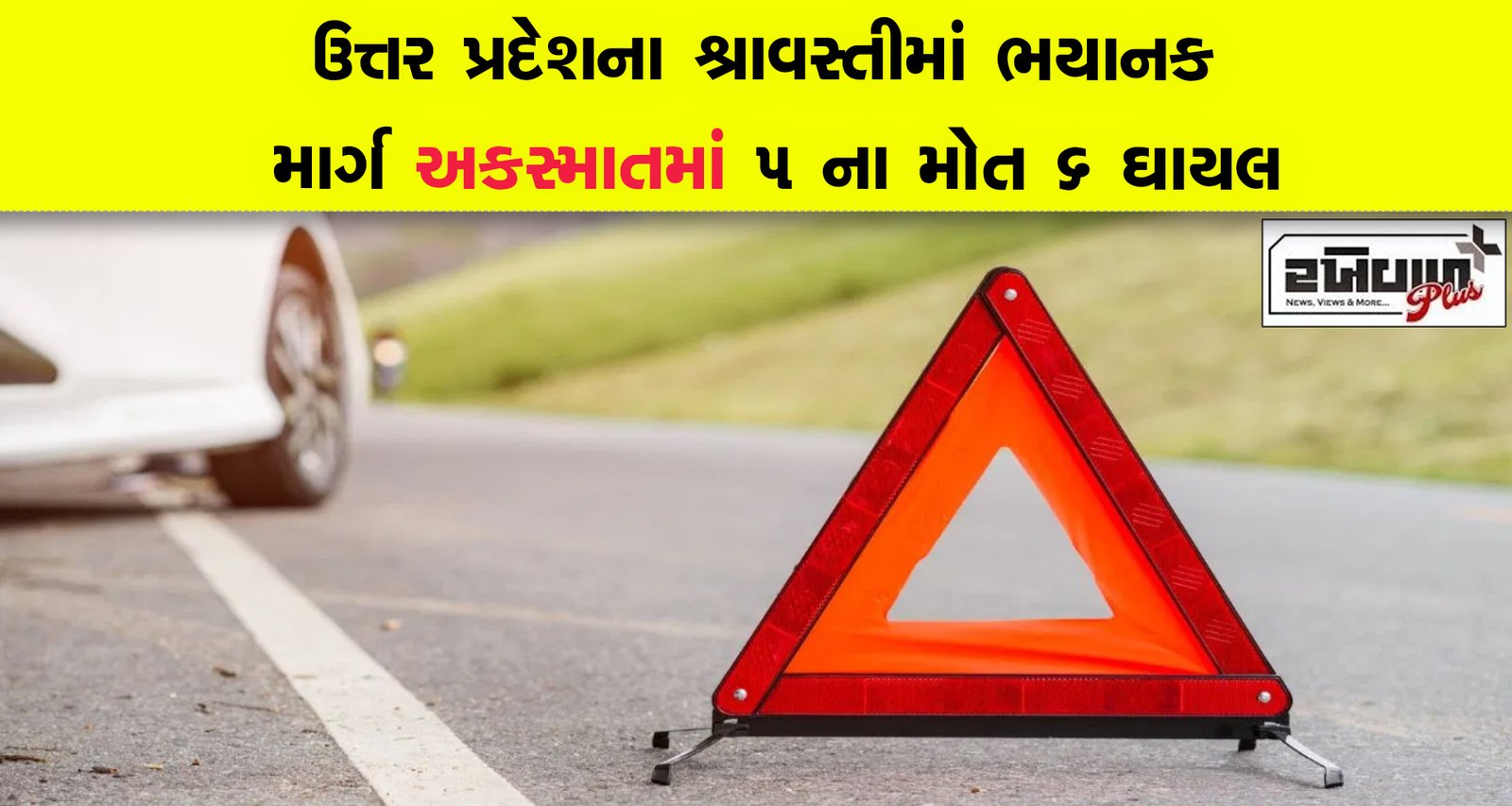 ઉત્તર પ્રદેશના શ્રાવસ્તીમાં ભયાનક માર્ગ અકસ્માતમાં 5 ના મોત 6 ઘાયલ