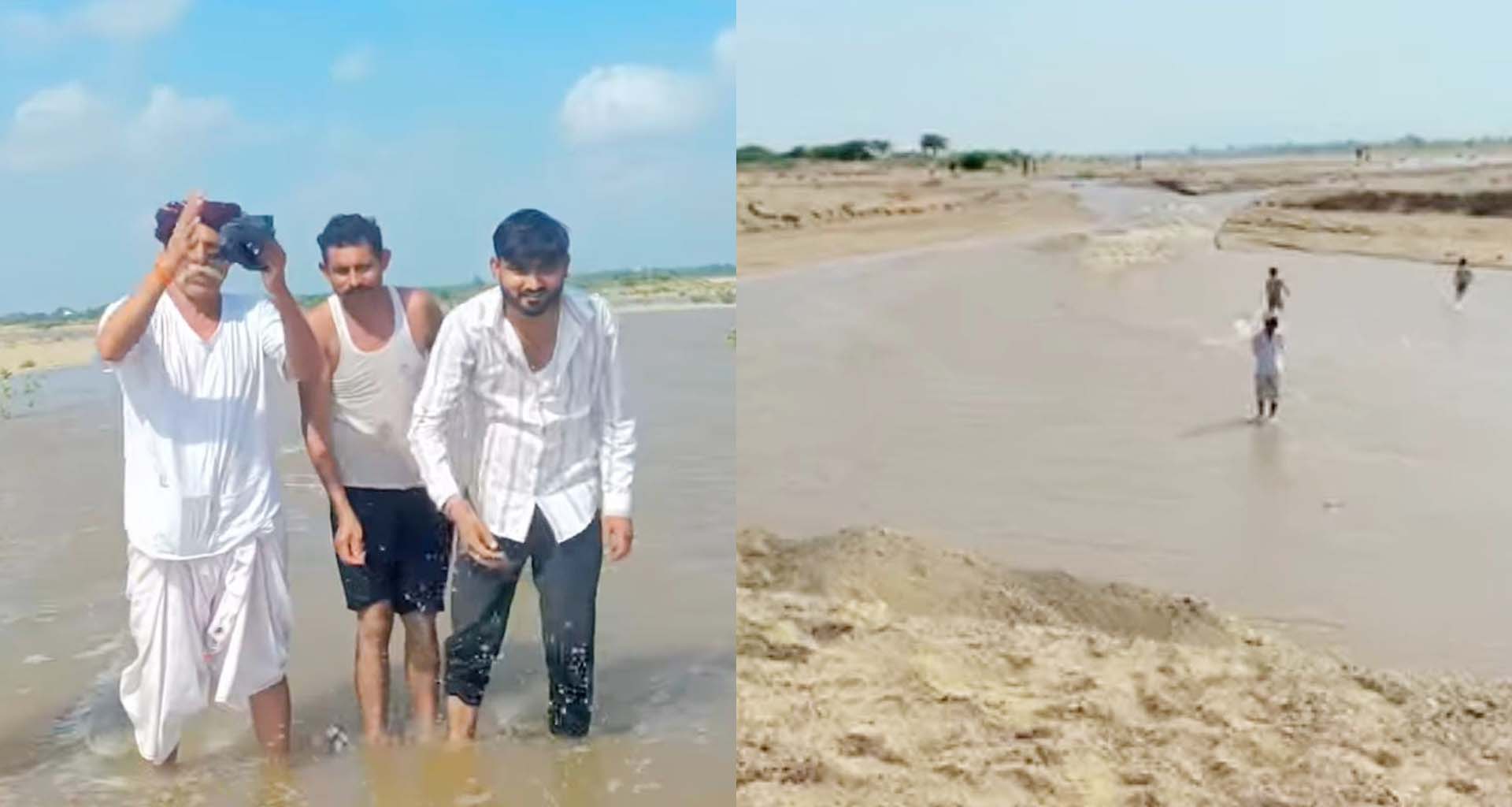 દાંતીવાડા ડેમમાંથી છોડાયેલું પાણી રાણપુર ઉગમણાવાસ સુધી પહોંચ્યું