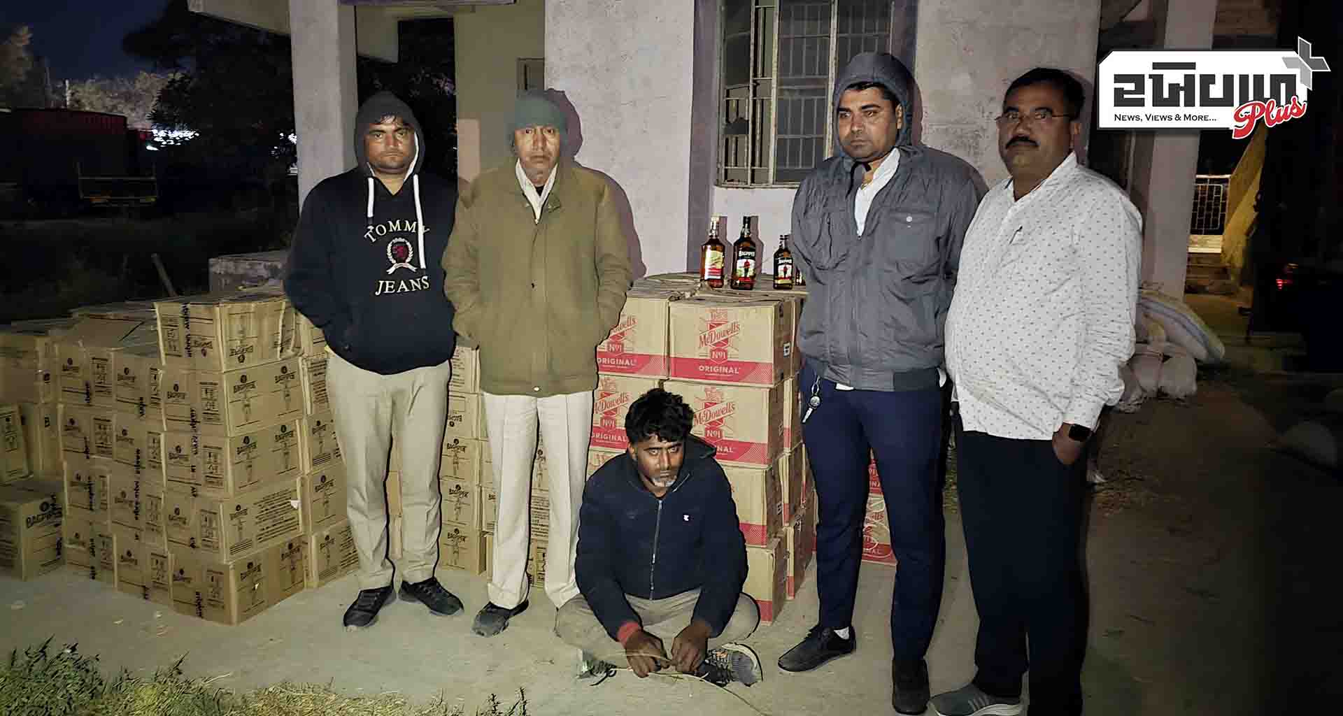 નેનાવા ચેકપોસ્ટ પર વાહન ચેકીંગ દરમિયાન દારૂનો જથ્થો ઝડપી પાડતી ધાનેરા પોલીસ