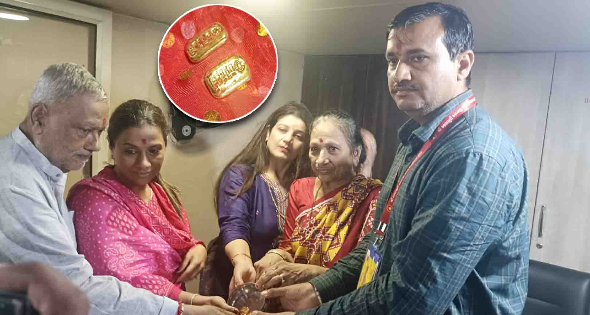 21.80 લાખની કિંમતની 200 ગ્રામ વજનની સોનાની 2 લગડી માઁ અંબાને અર્પણ કરાઈ
