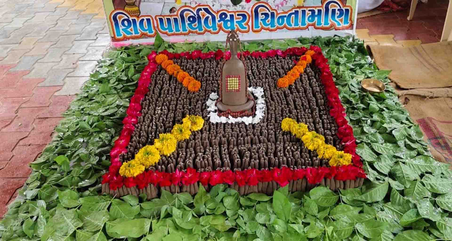 પવિત્ર શ્રાવણ મહિનામાં; રોજે રોજ માટીમાંથી શિવલિંગ બનાવીને મંત્રોચ્ચારથી શિવ પૂજા