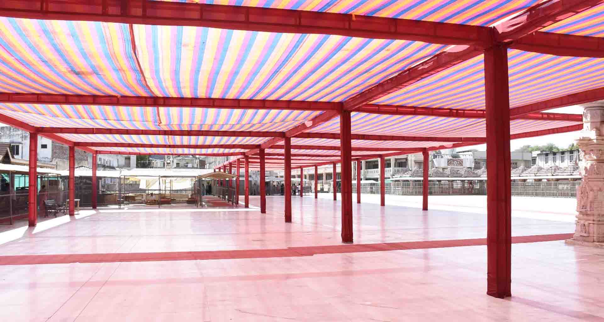 ઉનાળાની ગરમી સામે અંબાજી મંદિર ટ્રસ્ટની શ્રદ્ધાળુઓ માટે વિશેષ વ્યવસ્થા