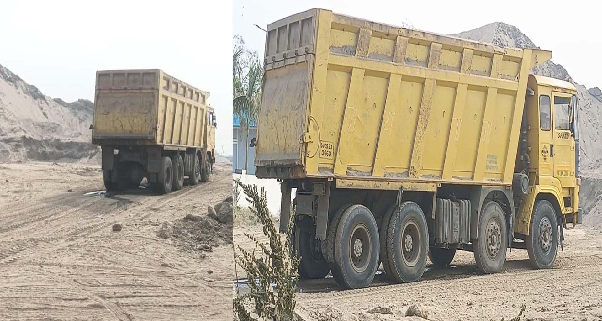 કાંકરેજ ઓગડ તાલુકામાં રેતી માફીયાઓ બેફામ ઓવર લોડ ટ્રકોની અવરજવરથી ટ્રાફિક સમસ્યા વિકટ