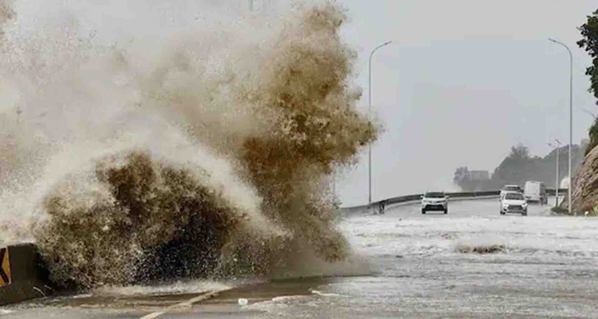 ચીનના હૈનાન ટાપુ અને ગુઆંગડોંગ પ્રાંતના ભાગોમાં ભારે પવન સાથે વાવાઝોડું ત્રાટક્યું