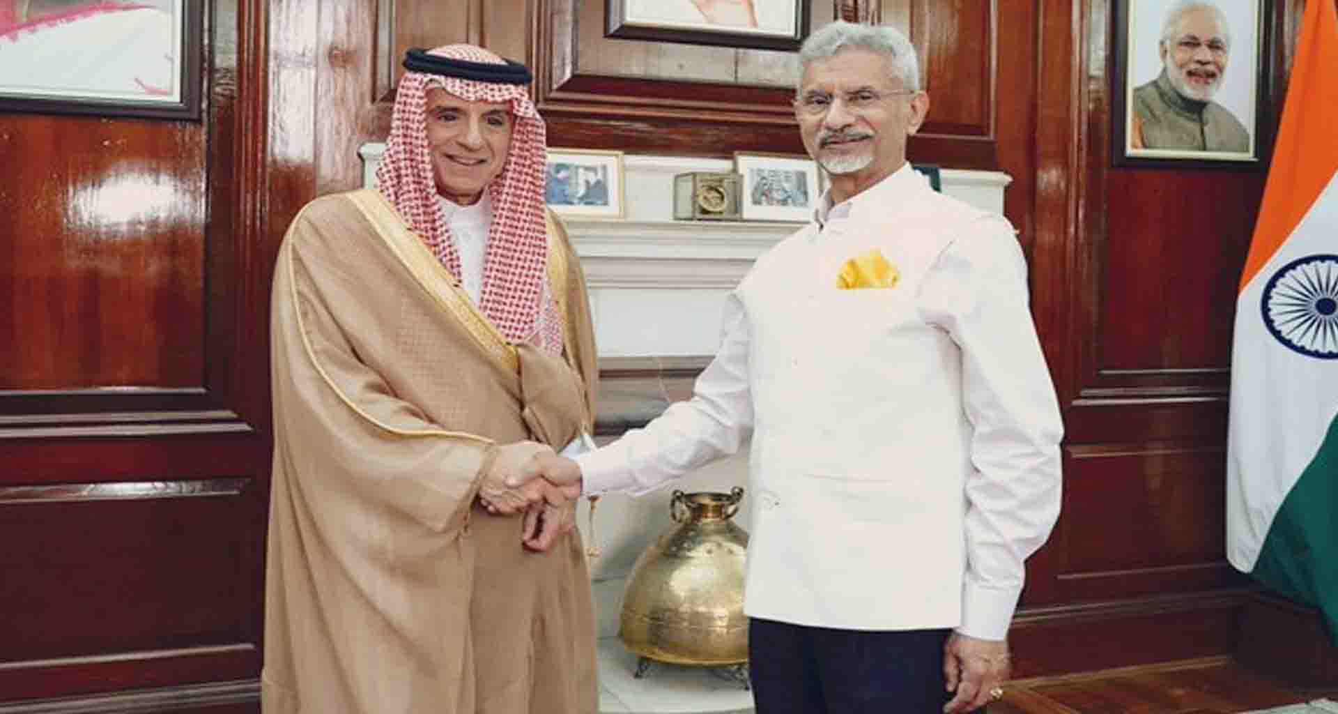 સાઉદી અરેબિયાના વિદેશ મંત્રી ભારતની મુલાકાતે; એસ જયશંકર ને મળ્યા