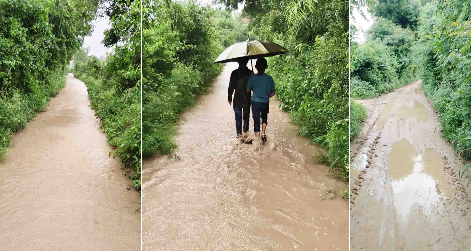 ડીસાના કણજરા-ગંભીરજીપુરા માર્ગે કમરસમા પાણી વિદ્યાર્થીઓ, ખેડૂતો અને ગ્રામજનો ત્રાહિમામ