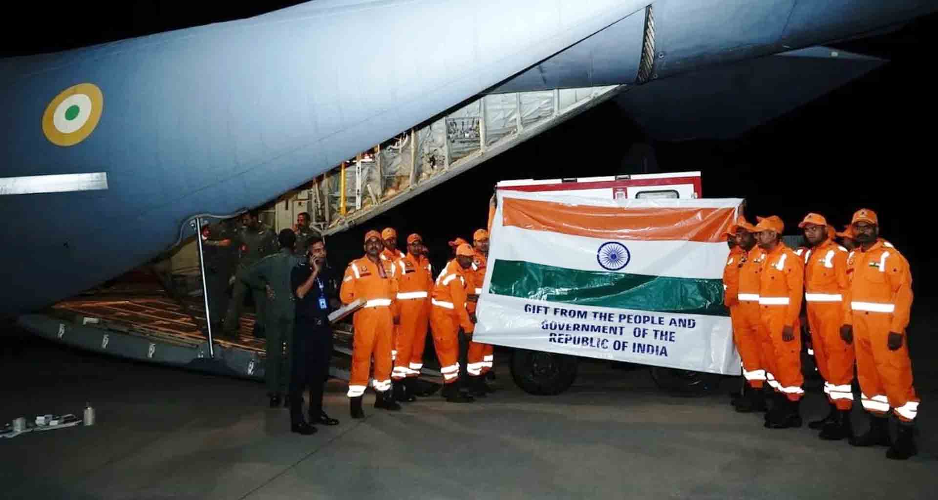 ભારત દ્વારા મ્યાનમારમાં 15 ટનથી વધુ રાહત સામગ્રી મોકલવામાં આવી