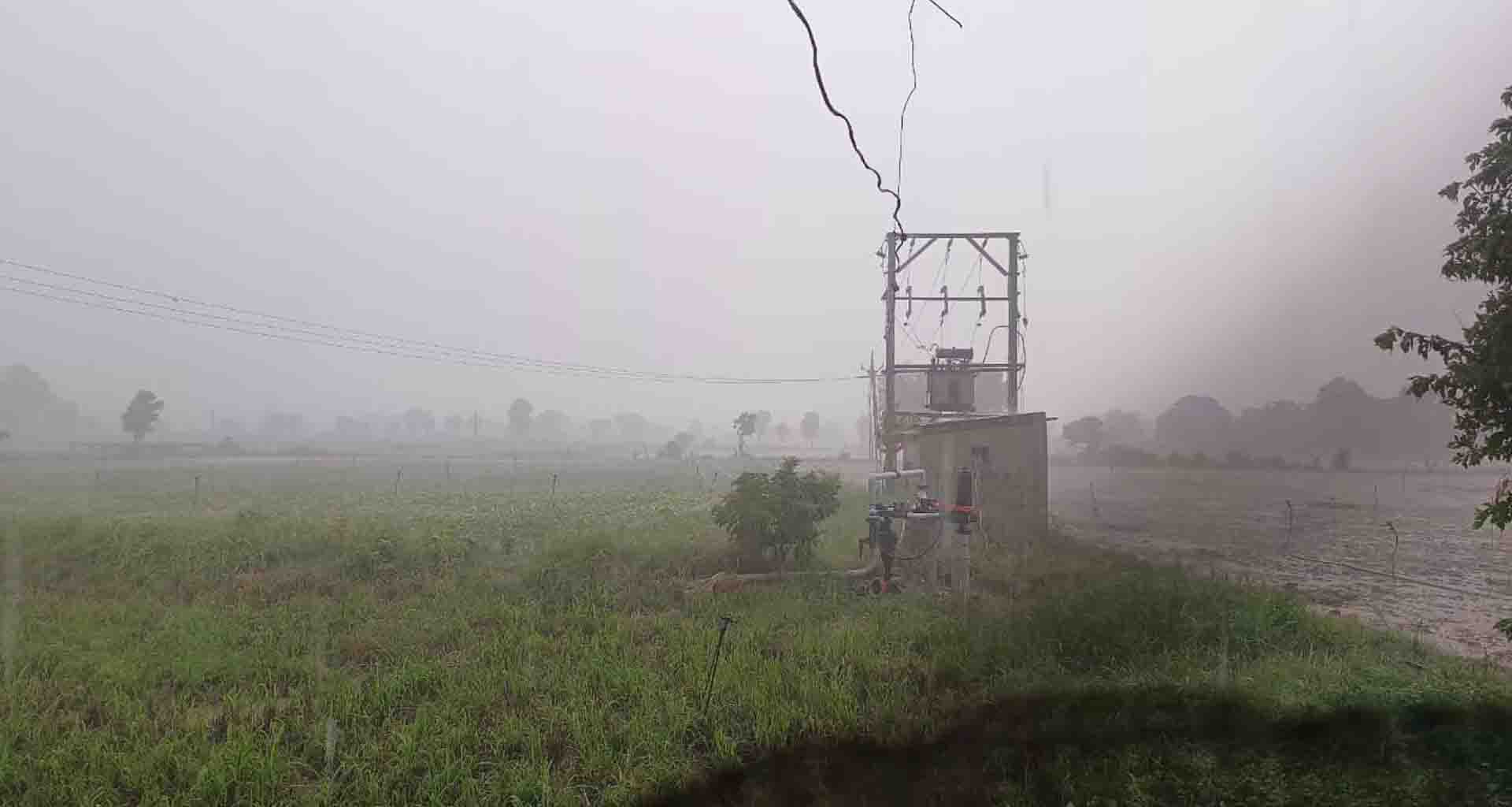 જિલ્લામાં પવન સાથે વરસાદ વરસતા વાતાવરણમાં ઠંડક પ્રસરી