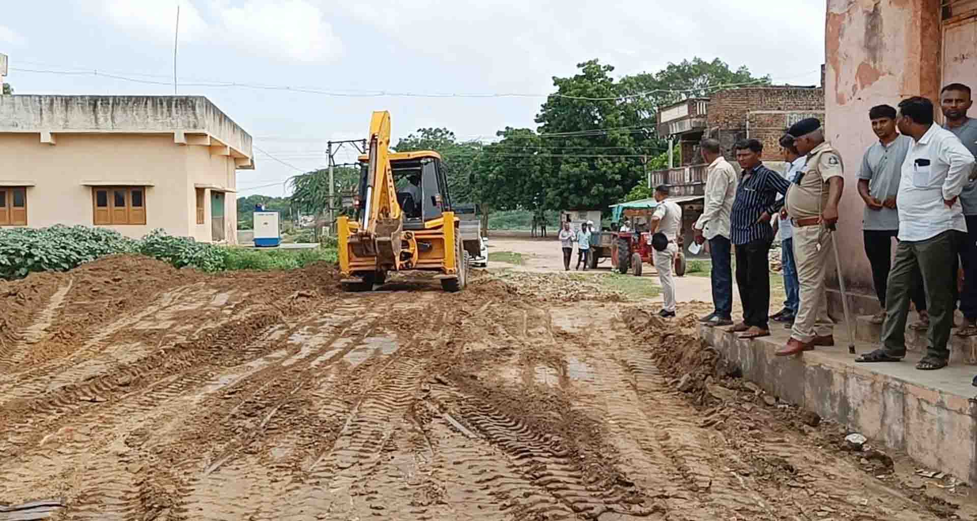 ભાભરના અબાળા ગામે ગ્રામ પંચાયત દ્વારા દબાણ દૂર કરવામાં આવ્યા