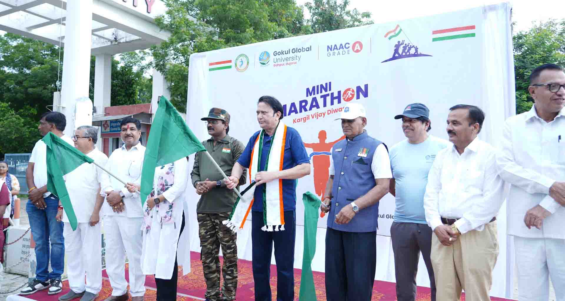 કેબિનેટ મંત્રીની વિશેષ ઉપસ્થિતિમાં સિધ્ધપુરની ગોકુલ ગ્લોબલ યુનિ.ખાતે મીની મેરેથોન યોજાઈ