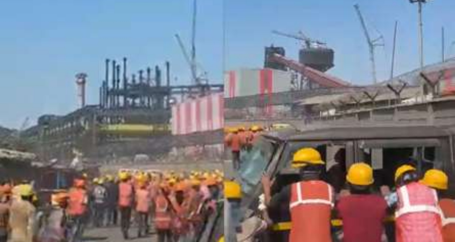 સુરતના હજીરામાં એક કંપનીમાં હોબાળો; કર્મચારીઓએ વાહનોમાં તોડફોડ કરી અને આગ લગાવી