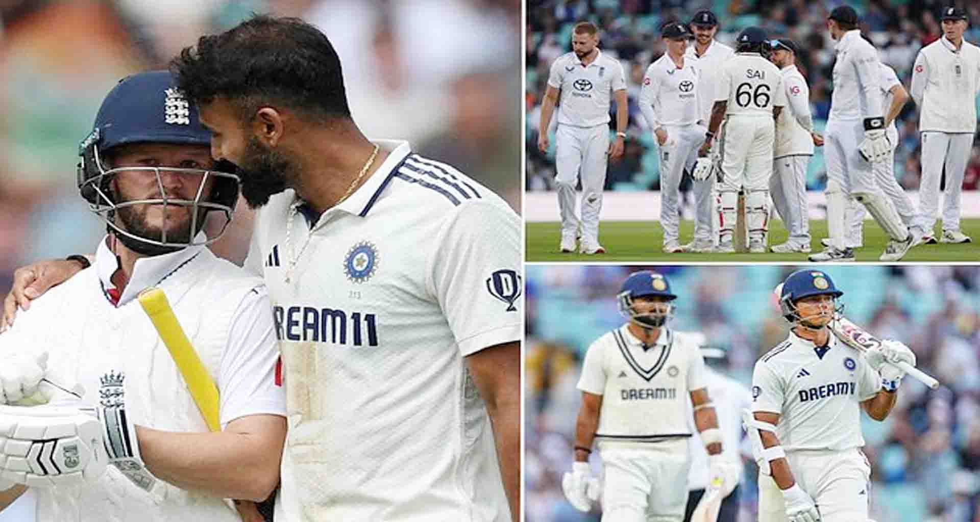 ભારત અને ઇંગ્લેન્ડ બીજા દિવસે 15 વિકેટો પડી બ્રુકે ઋષભ પંતની યાદ અપાવી ભારત પાસે 52 રનની લીડ