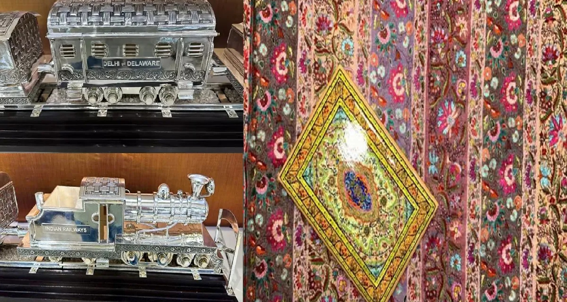 ચાંદીની ટ્રેનથી લઈને પશ્મીના શાલ સુધી, અમેરિકા ભારત તરફથી મળેલી ભેટોની યાદી બહાર પાડી