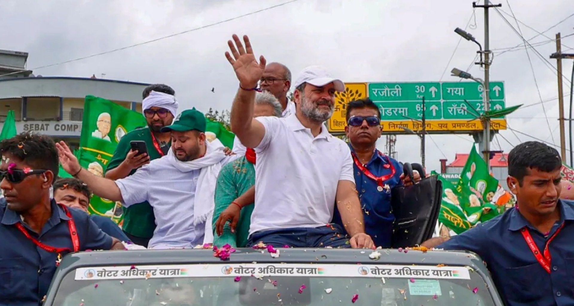 રાહુલ ગાંધીની કારના ડ્રાઇવર સામે કેસ દાખલ, તેણે પોલીસકર્મીને ટક્કર મારી હતી