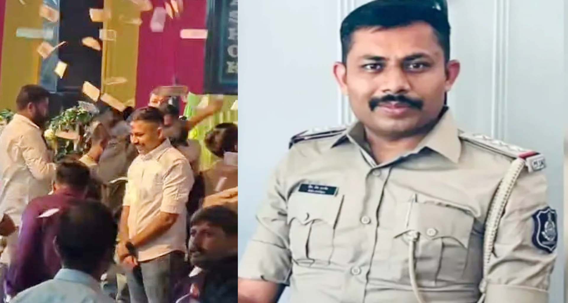 મહેસાણા જિલ્લાના કટોસણમાં બુટલેગરે પીઆઈ પર નોટોનો વરસાદ : પીઆઈ સસ્પેન્ડ કરાયા