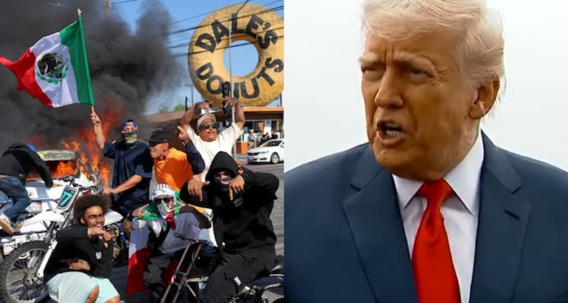 લોસ એન્જલસમાં ઇમિગ્રેશન વિરોધ હિંસક બનતા ટ્રમ્પે ચેતવણી આપી