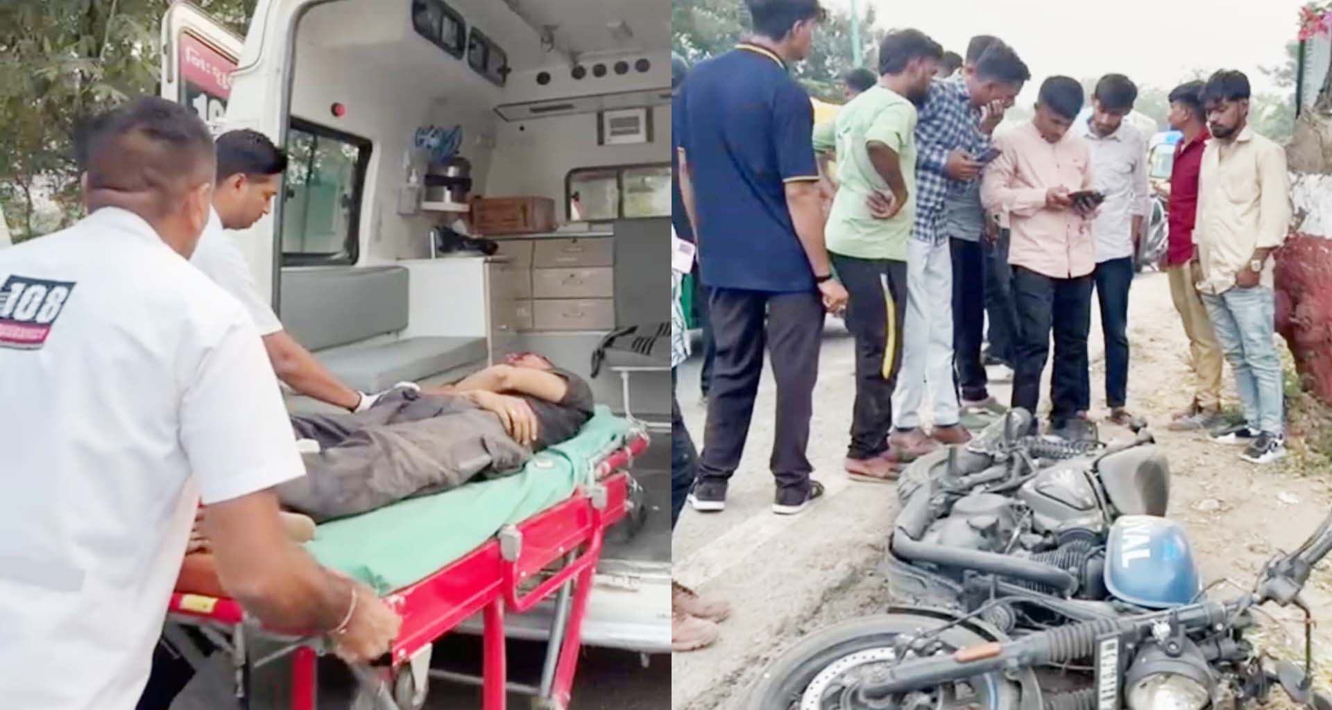 પાટણ- સંખારી માગૅ પર બાઈક ચાલક યુવાન ઝાડ સાથે અથડાતા મોતને ભેટયો