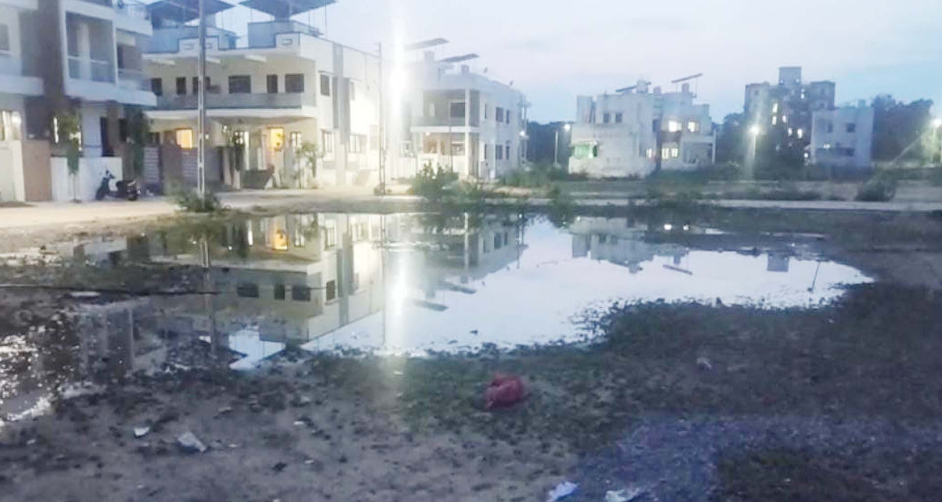 ડીસાની વિનાયક સોસાયટીના રહીશો ગંદકી અને વરસાદી પાણી ભરાવાથી લોકો ત્રાહિમામ