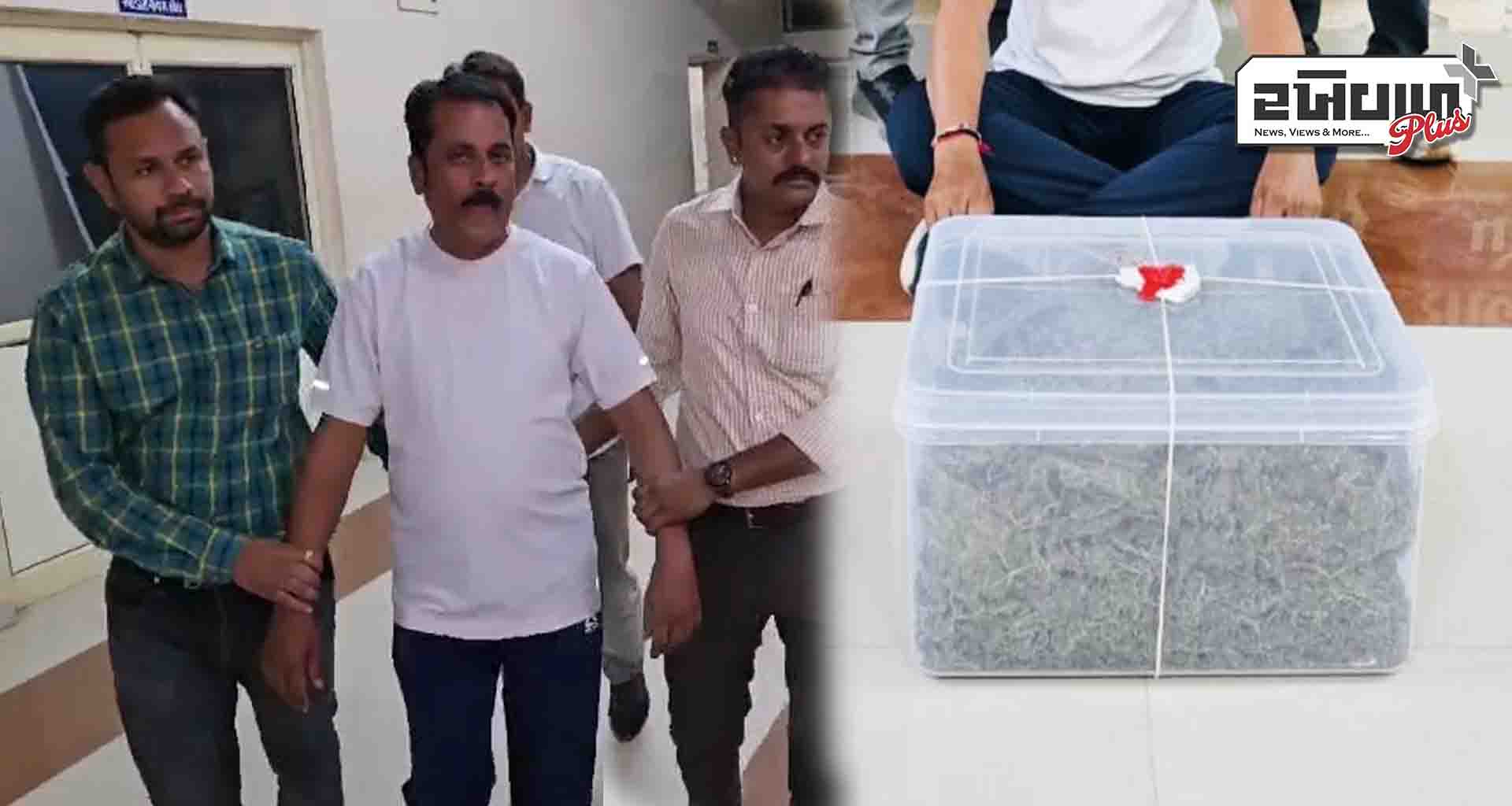 સાબરકાંઠા; એસઓજી એ ગાંજા સાથે એક શખ્સને ઝડપી લીધો, ત્રણ ફરાર