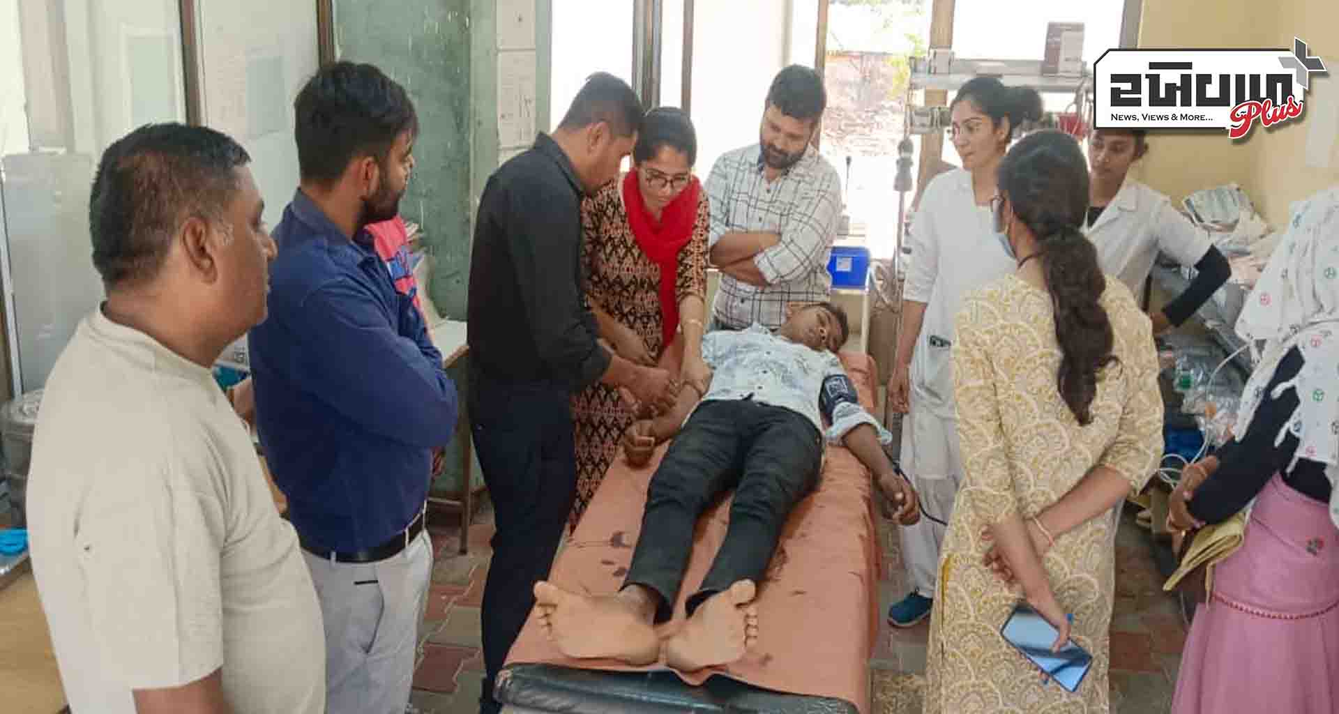 પરીક્ષા દરમિયાન ધોરણ 10ના વિદ્યાર્થીની તબિયત લથડતા મેડીકલ ટીમે સારવાર આપી