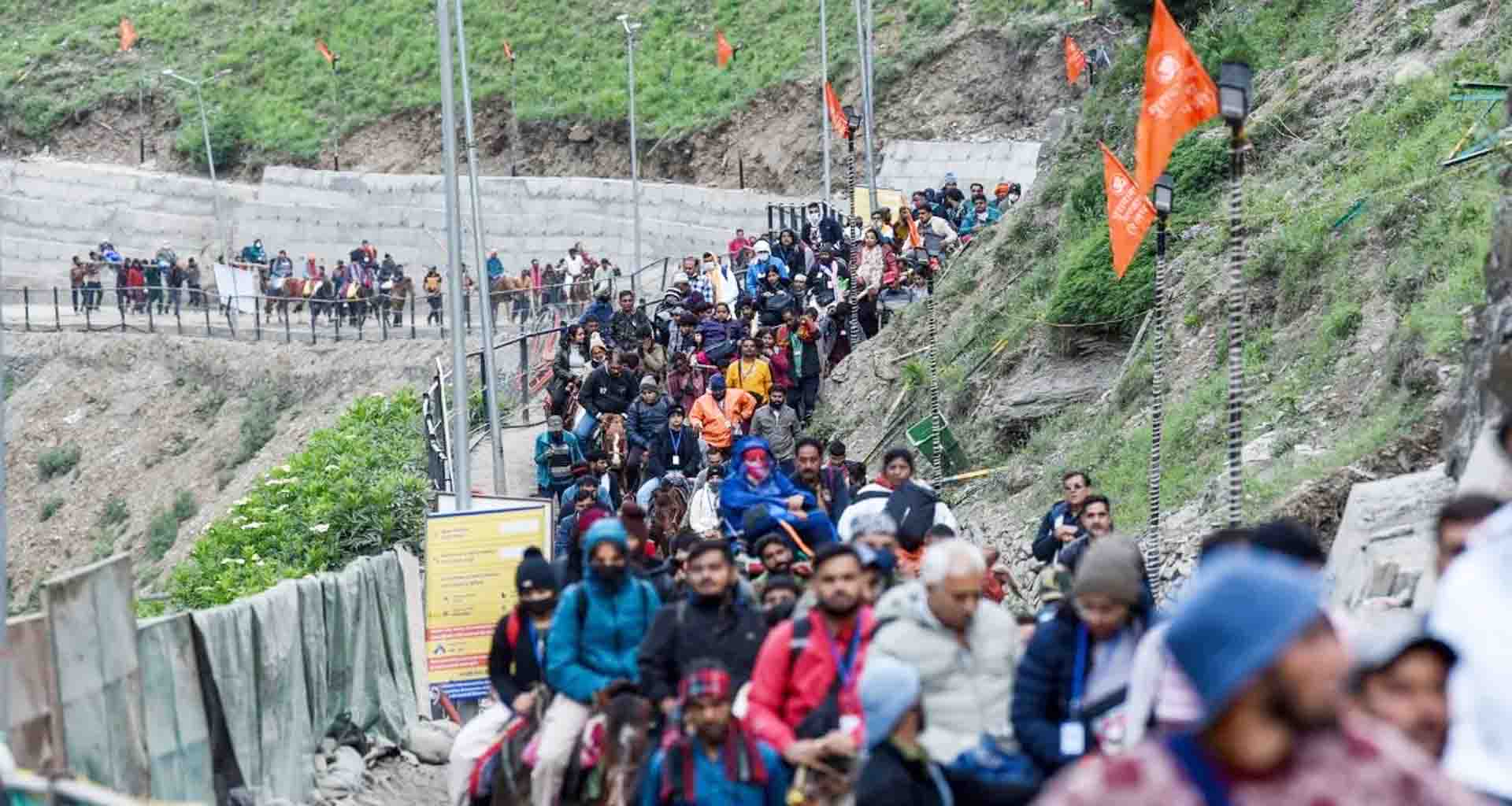 અમરનાથ યાત્રા; અત્યાર સુધીમાં ૧.૬૩ લાખ શ્રદ્ધાળુઓએ દર્શન કર્યા